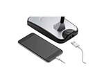 Lampe à led TWIST bras flexible - base métal coloris argent HANSA