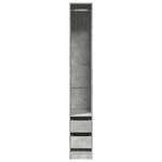 vidaXL Garde-robe gris béton 30x50x200 cm bois d'ingénierie
