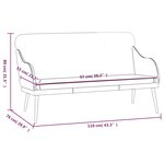 vidaXL Banc Noir 110x76x80 cm Similicuir