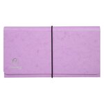Pochette Trieur Carte Multicolore 6 Compartiments Aquarel - 26x13cm - Couleurs Assorties - X 4 - Exacompta