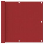 vidaXL Écran de balcon Rouge 90x500 cm Tissu Oxford