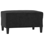 vidaXL Ensemble de canapés 4 Pièces avec coussins noir velours