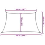 vidaXL Voile d'ombrage 160 g/m² Marron 3/4x2 m PEHD