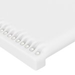 vidaXL Têtes de lit 4 Pièces Blanc 90x5x78/88 cm Similicuir