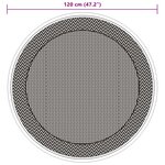 vidaXL Tapis d'extérieur vert Ø120 cm PP