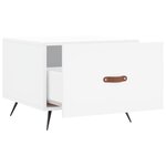 vidaXL Tables basses 2 Pièces blanc 50x50x40 cm bois d'ingénierie