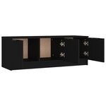 vidaXL Meuble TV Noir 102x35x36 5 cm Bois d'ingénierie