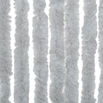 vidaXL Rideau anti-mouches gris 90x220 cm chenille