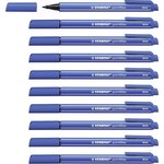 Stylo feutre pointMax pointe moyenne 0.8mm bleu x 10 STABILO