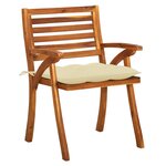 vidaXL Chaises de jardin avec coussins 8 Pièces Bois d'acacia solide