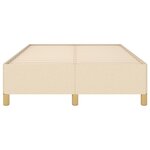 vidaXL Cadre de lit sans matelas crème 120x200 cm tissu