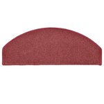 vidaXL Tapis de marches d'escalier 15 Pièces Rouge 65x24x4 cm
