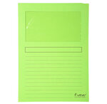 Paquet 100 Chemise à fenêtre FOREVER Vert Clair EXACOMPTA