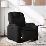 vidaXL Fauteuil inclinable électrique Noir Tissu