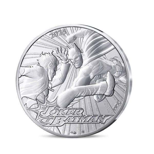 DC COMICS - Monnaie de 10€ Argent BATMAN ET THE JOKER