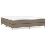 vidaXL Cadre de lit Taupe 180x200 cm Tissu