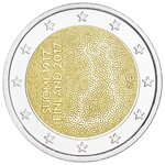 Pièce de monnaie 2 euro commémorative Finlande 2017 – Indépendance de la Finlande