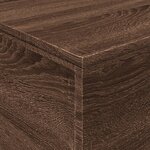 vidaXL Table basse avec lumières LED chêne marron 90x50x40 cm