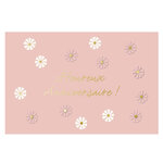 Carte Heureux Anniversaire ! - Rose - Draeger paris