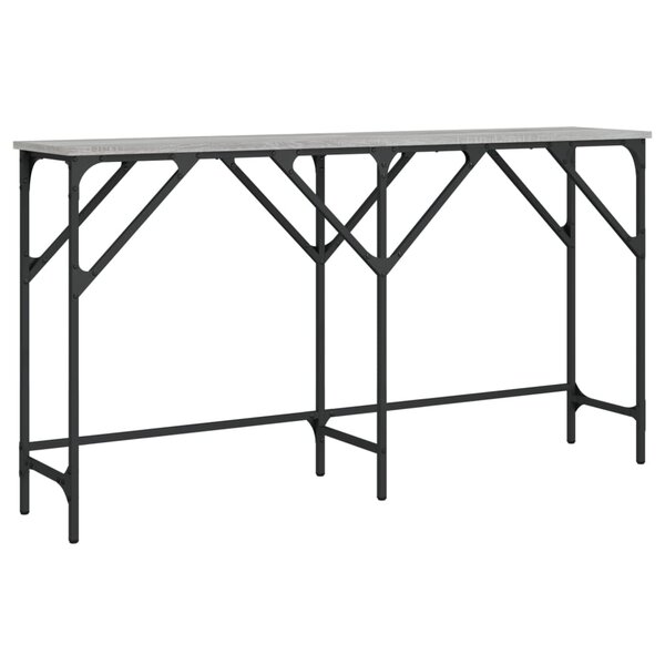 vidaXL Table console sonoma gris 140x29x75 cm bois d'ingénierie