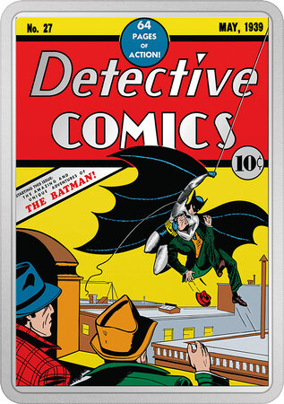 Pièce de monnaie en Argent 5 Dollars g 62.2 (2 oz) Millésime 2023 Comix DETECTIVE COMICS