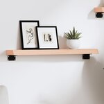 vidaXL Étagère murale 60x10x4 cm bois de chêne massif non traité