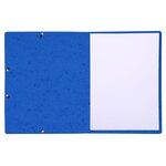 Chemise À Élastique Sans Rabat Carte Lustrée 350gm2 - A4 - Bleu - X 50 - Exacompta