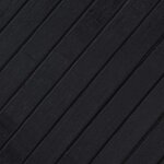 vidaXL Tapis rectangulaire noir 100x400 cm bambou