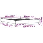 vidaXL Cadre de lit chêne sonoma 135x190 cm bois d'ingénierie