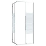 vidaXL Cabine de douche ESG 80x80x180 cm