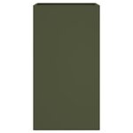 vidaXL Jardinière vert olive 42x38x75 cm acier laminé à froid