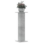 vidaXL Supports pour plantes 2 Pièces gris béton bois d'ingénierie