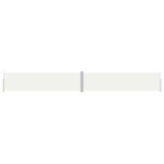 vidaXL Auvent latéral rétractable Crème 160x1200 cm