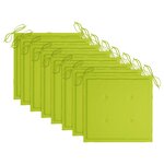 vidaXL Chaises pliables d'extérieur et coussins lot de 8 Bois d'acacia