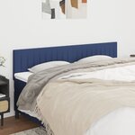 vidaXL Têtes de lit 2 Pièces Bleu 90x5x78/88 cm Tissu