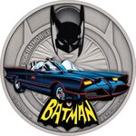 Pièce de monnaie 2 Dollars Niue 2021 1 once argent Antique – Batmobile de 1966