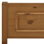 vidaXL Cadre de lit Bois de pin massif Marron miel 90x200 cm