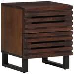 vidaXL Tables de chevet 2 Pièces 40x34x46 cm bois de manguier massif