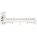 vidaXL Cadre de lit sans matelas blanc 100x200 cm bois de pin massif