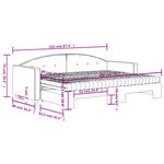 vidaXL Lit de jour avec gigogne et matelas vert foncé 80x200cm velours