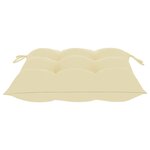 vidaXL Ensemble à manger d'extérieur pliable 5Pièces avec coussins Bambou