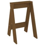 vidaXL Tabourets lot de 2 marron miel 40x40x60 cm bois massif de pin