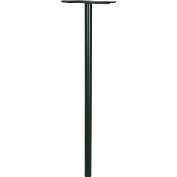 Piquet de boîte aux lettres individuelle - Decayeux - Vert mousse - Platine amovible - Hauteur 1 10 m