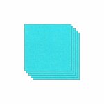 Lot De 5 Feuilles De Papier Scrapbooking Moucheté - Bleu Piscine - Draeger paris