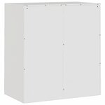 vidaXL Buffet blanc 67x39x73 cm acier