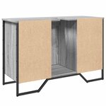 vidaXL Armoire lavabo de salle de bain sonoma gris 91x35x60 cm