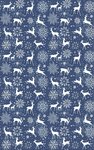 Tapis d'intérieur Noël 50 x 80 cm - Bleu