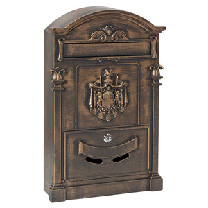 Boîte aux lettres style rétro - classique Residencia Maxi D-2152/B Aluminium Bromze