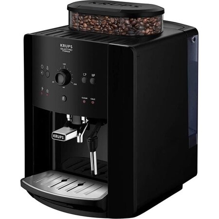 Krups arabica ea811010 - machine expresso avec broyeur - 1450w - réservoir  d'eau 1 7l - café en grains - 15 bars - noire - La Poste