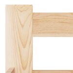 vidaXL Cadre de lit Bois de pin massif 140x200 cm
